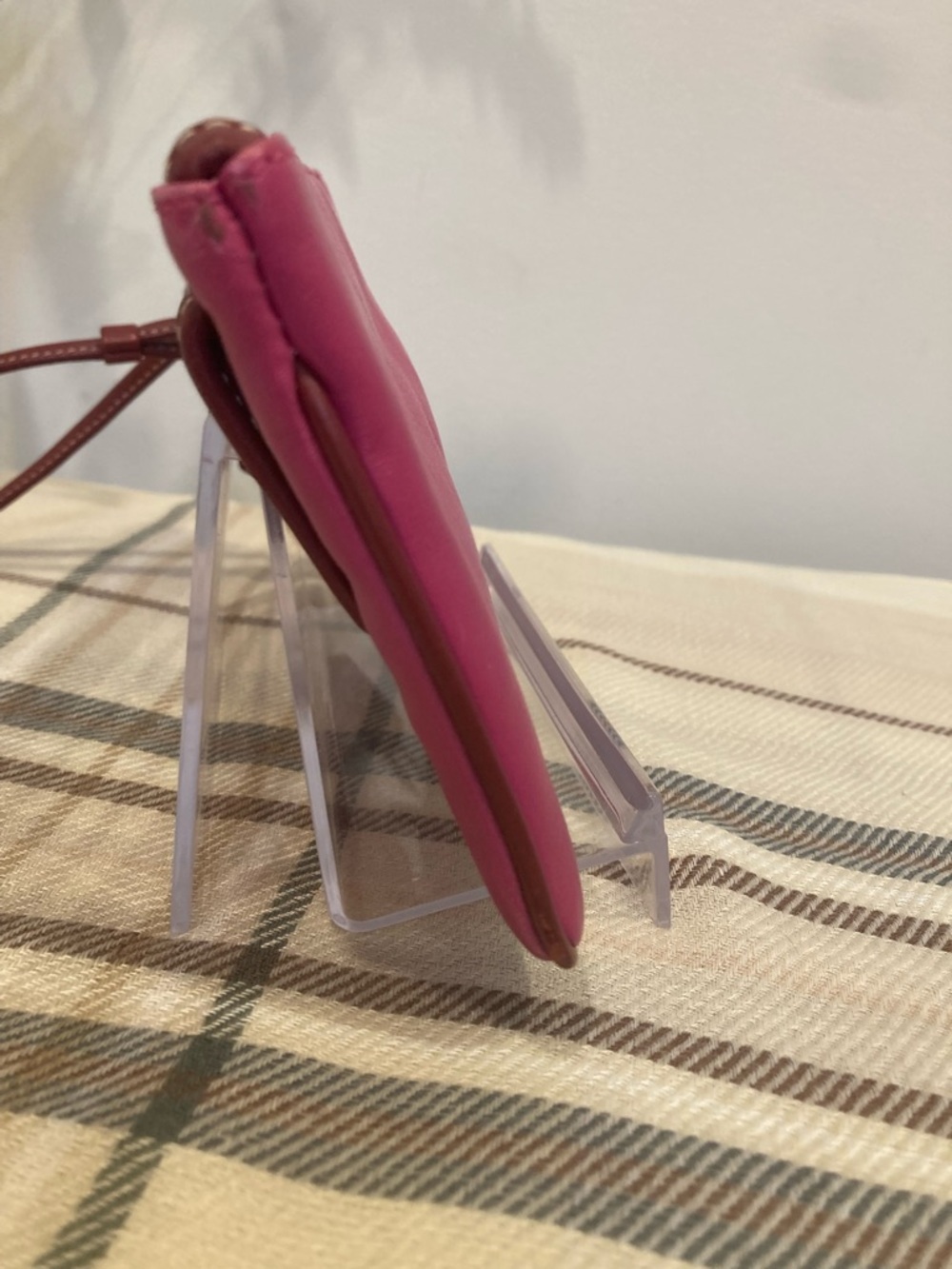 Coach Pink Leather Turnlock Wristlet Clutch - Picture 3 of 8